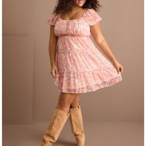 ARULA Pink Floral Dress